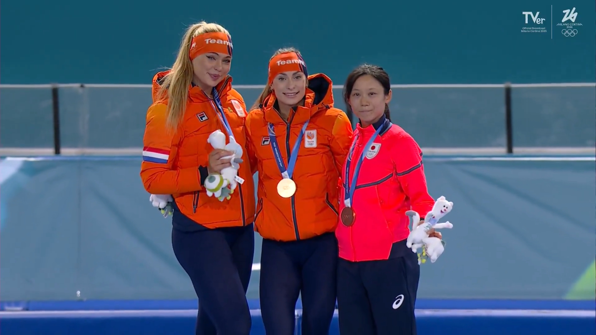 高木美帆 今大会2個目の銅メダル獲得！堂々のセレモニー！スピード